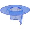 MOBUTOFU Cappello Rete Elasticizzata Blu per Atmosfera Estiva, Protezione Solare e Grande Diametro D'ombra per Cantieri e Eventi All'aperto