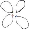 Generic Linea inferiore Per Mosca | Anello Per Bobina Di Linea | 4 Pezzi con Elastico Filo Porta Linea e Bobina Portatile per Trota Carpa Asta Pesce Gatto Acqua Dolce e Salata
