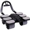 Generic Ruota a rulli fitness, rullo in ABS da ginnastica,Macchina di allenamento con ruote addominali - Rullo di esercizio addominale Home Gym Esercizio addominale per pancia, schiena, glutei e