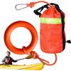 Genérico Attrezzatura di salvataggio acquatico - Borsa da lancio galleggiante arancione da 16 m | Filo di salvataggio riflettente da 8 mm per kayak rafting | Borsa da lancio per barca, 16 m, alta
