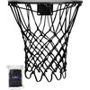 Generic Rete da Basket Nera per Esterni, Resistente, qualità Professionale sul Campo, Adatta a Cerchi di Dimensioni Standard per Esterni, Anti Frusta, 12 Anelli Anti-Frusta per Tutte Le(Nero)