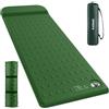 KASIMO Materassino autogonfiabile da campeggio, valore R 9,5, ultra spesso, in memory foam, con cuscino, compatto e leggero, gonfiabile, per esterni, auto, tenda e viaggi