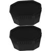 Luxshiny 2 Pezzi Copertura Terminale per Racchetta da Badminton in Plastica Nera, Accessorio per Manico Impugnatura Comoda e Sostituzione Facile per Uso Domestico