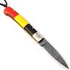 DAMASCO LAME E COLTELLI - 9772 SNNT - Miglior Coltello Pieghevole Damasco Fatto a Mano - Bellissimo Coltello da Tasca Damasco con Fodero
