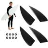 Generisch Set di 4 pinne da surf, divisori per kiteboarding, per nuoto, kayak, immersioni, viaggi, piscina, vacanze, snorkeling, al mare