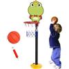 gifyym Canestro da basket per cortile, canestro da basket per esterni, supporto da basket per bambini, giocattolo divertente per l'istruzione precoce, regolabile in altezza
