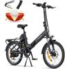 ENGWE O20 Boost Bicicletta Elettrica Pieghevole (Grigio, Standard)