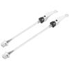 ZGXNYI Spiedo a sgancio rapido Bicicletta mozzo Ultraleggero Anteriore ASSE Posteriore spiedo 100mm 135mm Leva Ruota Parti Bici da Strada ASSE per Bici A Sgancio Rapido(Material:Silver)