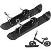Genérico Sci da bicicletta - Set di tavole da slittino da neve per biciclette senza pedali e biciclette per bambini, sci da snowboard invernali per bambini, sci da neve portatile, trasforma una bicicletta