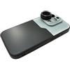 SYSTEM-S Lente macro 2,8 X 37 mm filtro HD con custodia per iPhone 15 Pro in nero grigio