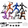 CANRNYACBZ T13 Action Figure 3D Articolata 8 Pezzi da Assemblare - Robot Mobile Multi-Snodato, Figurina T13 Lucky 13, 14 cm, Regalo Compleanno Bambini & Decorazioni da Scrivania