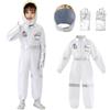 Udekit Costume da Astronauta per Bambini Nasa Pilota Tuta Spaziale Halloween Cosplay Costumi 2-12anni
