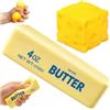 TOGETDREAM 2 Pezzi Butter e Formaggio Squishy, Design Realistico Burro e Formaggio