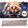 Alfies! The Great Distortion Playmat MTG Premium | Design con Foglia d'Oro olografica applicata a Mano | Artwork Eldrazi Dipinto a Mano | Design Artistico Europeo | per Magic MTG