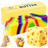 Audasi 5 Pezzi Mystery Dumpling Bao Squishy, Butter Formaggio Squishy Set Palla Antistress Con Scatola Per Vapore Pasta Morbida Da Schiacciare Per Alleviare L'Ansia E Fidget Mano per Adulti