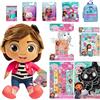 DREAMWORKS GABBY'S DOLLHOUSE Gabby's - Action figure per casa delle bambole, scatole cieche e set di cancelleria, set regalo da 10 pezzi