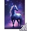 KEZXWCBMN Unicorno Misterioso Puzzle 1000 Pezzi Puzzle per Adulti Carta Scenario Stellato Rilassante Concentrazione Famiglia Decorazione Regalo 38x26cm/1000pcs