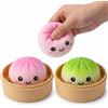 CavspkArt 2 ravioli da Squishy, giganti glitterati, giocattolo antistress (colorati)
