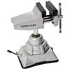 POWERTEC Morsa con base a vuoto, morsetto portatile a ventosa da tavolo con testa girevole a 360° per progetti fai da te, lavorazione del legno, modellismo, saldatura e artigianato (71016V)