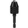 Sharainn Mandrino autoserrante, 0,3-6,5 mm Attacco esagonale 1/4 Adattatore per mandrino autoserrante a cambio rapido Punte con codolo SDS-Max Strumento convertitore hardware per mini trapano elettrico, smeri
