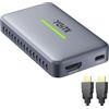 YGiTK Scheda di Acquisizione Video,HDMI 4K 60hz 30hz USB 3.0 Esterna Acquisizione Video Scheda di Acquisizione del Gioco Uscita Loop HD per lo Funziona per PS5/Switch/TV/PC