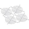 PATIKIL 115mm Ventola Dito Griglia, 4pz Metallo Griglia Protezione Protezione con Vite per Ventola Copertura Protettiva Fai-da-Te, Argento