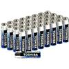 Toshiba Batterie alcaline AAA, confezione da 40 | Alta potenza | Tempo di funzionamento extra lungo | LR03 qualità giapponese superiore | Confezione da 40 pezzi