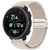 GIOPUEY Cinturini Magnetica Compatibile con SUUNTO Nautic S, Cinturino in Morbido Nylon Intrecciato [Unisex] [Traspirante] - Beige