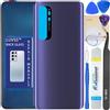 LUVSS Coperchio Copribatteria Scocca Vetro Posteriore Imposta per Xiaomi Mi Note 10 Lite (Viola)