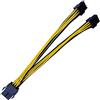 Hsthe Sea Scheda grafica Cavo di alimentazione 030-0571-000 CPU 8 pin maschio a doppio PCIe 8 pin femmina adattatore per K80/M40/M60/P40/P100 4-inch 20cm