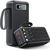 Zenopowrx 60000mAh Power Bank con cavo, 30W Powerbank PD USB C funzione di ricarica rapida Batteria esterna con display a LED, 7 uscite e 2 ingressi