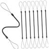 COLLBATH 8pezzi Cordini Elastici per Penna Laccio Retrattile in Plastica con Corda Molla per Stilo E Penne Touch Accessorio Anti-Perdita per Ufficio E Casa