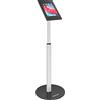 AboveTEK Supporto da Pavimento Antifurto per iPad, Piedistallo per Tablet POS ad alta Sicurezza, Custodia di Sicurezza Regolabile in Altezza con Serratura e Meccanismo a Chiave per iPad Air Pro