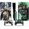 MaD Vision® Extra-Durable Skin Kit per PlayStation 5 (PS5) Disc Slim e Digital Slim | Set di Pellicole Adesive in Vinile Opaco per la Console e 2 Controller - per Anime|DragonBall Design