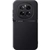Kepuch Cover per Honor Magic 7 Pro - Custodia Case Piastra Metallica Incorporata Litchi Grano - Nero