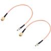 sourcing map SMA maschio a TS9 maschio RG316 cavo coassiale antenna cavo 0,2 m 2 pezzi