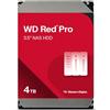 WD Red Pro 4TB per NAS Hard Disk interno da 3.5", 7200 RPM Class, SATA 6 GB/s, CMR, Cache da 256 MB, Garanzia 5 anni