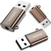 MOSWAG adattatore USB a jack audio, adattatore da 3,5 mm in lega di zinco, adattatore audio jack esterno compatibile con cuffie, PC, laptop, Mac, desktop, Linux, PS4 e altro dispositivo