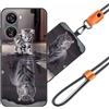 JEZSTHAI Cover Compatibile con ZTE Blade V50 Design Custodia in Silicone TPU Morbido con Cordino/Laccio Tracolla Cellulare,Antiurto AntiGraffio Protettiva Bumper Case con Disegno Motivi,Cover*A05