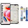 It'Go Display Full INCELL per Xiaomi Redmi Note 12 4G LCD di ricambio touchscreen con strumento nero con cornice di alta qualità
