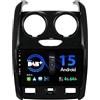 BXLIYER SXAUTO 『Built-in DAB』 Android 15 IPS Autoradio Per Renault duster (2015-2017) - Senza fili CarPlay/Android Auto - 4G+64G - LED Camera + MIC - Fast-boot Volante 360-CAM AHD DSP WIFI - 2 Din 9 Pollici