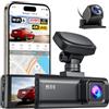 REDTIGER F7N-N Dash Cam Auto 4K Fronte e Retro, WiFi 5.8GHz 20MB/s con APP, Dashcam 2160P/FHD GPS Preciso, WDR, Schermo 3.18, Visione Notturna, Monitor Parcheggio 24H (Senza Scheda)