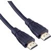 PremiumCord Cavo HDMI 4K Ad Alta Velocità M/M, 10,2 Gbps con Ethernet, Compatibile Video 4K@30Hz, Full HD 1080p, Deep Color, 3D, ARC, HDR, Dolby TrueHD, Connettori Placcati Oro, Nero, 1 m