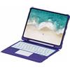 Sazfli Custodia con Tastiera per iPad 10,2" (7ª/8ª/9ª Gen), iPad Air 3 e iPad Pro 10,5" - Tastiera Magnetica Staccabile con Trackpad, Layout QWERTY, Cover Sottile Protettiva, T206 (Viola)