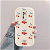 hdqICase Ciliegia Custodia Onda Silicone Morbido Compatibile con Xiaomi Redmi Note 8 Pro Bianco Cover