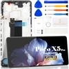 SRJTEK Schermo TFT per Xiaomi Poco X5 Pro 5G Display LCD per Redmi Note 12 Pro Sostituzione dello schermo per 22101320G Touch Digitizer Assembly Kit di Riparazione (nero, con telaio)