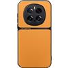 Kepuch Cover per Honor Magic 7 Pro - Custodia Case Piastra Metallica Incorporata Litchi Grano - Giallo