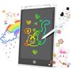 MAX EXCELL Tavoletta Grafica LCD Scrittura Colorata, Lavagna Digitale Cancellabile con Pulsante Elimina e Blocco Schermo, Giocattolo Educativo e Regalo di Compleanno e Natale (Bianco, 12 inch)