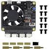 Bumdenuu X735 V3.0 Scheda di Espansione di Gestione 'Alimentazione per RaspberryPi 4B X825 Nas Scheda di Espansione di Alimentazione SSD da 2,5 Pollici SATA per Rigido