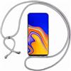 SIMao Custodia Collana per Cellulare Compatibile con HONOR X6 5G/HONOR X8 5G - Cover Silicone TPU Protettiva Trasparente - Custodia indossabile per Collo - Case a Tracolla con Cordina, Argento